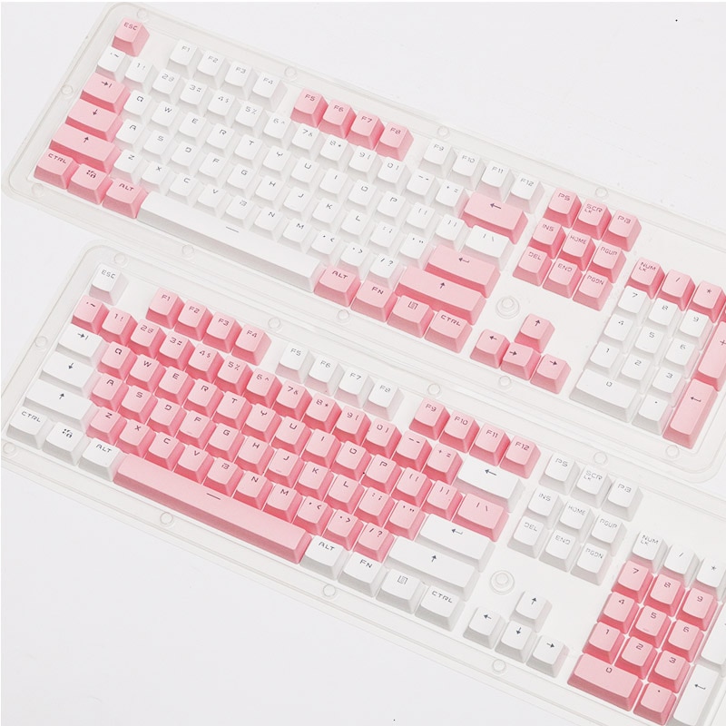 PBT Translucent Backlight Keycaps 104 Keys Mechanical Keyboard Key Cap Double Shot Key Cap For Cherry MX