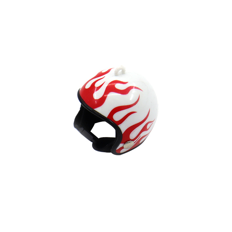 Chicken Helmet Small Pet Hard Hat Bird Duck Quail Hat Headgear Pet Chicken Helmet Bird Head Helmet Pet Supplies: Flame