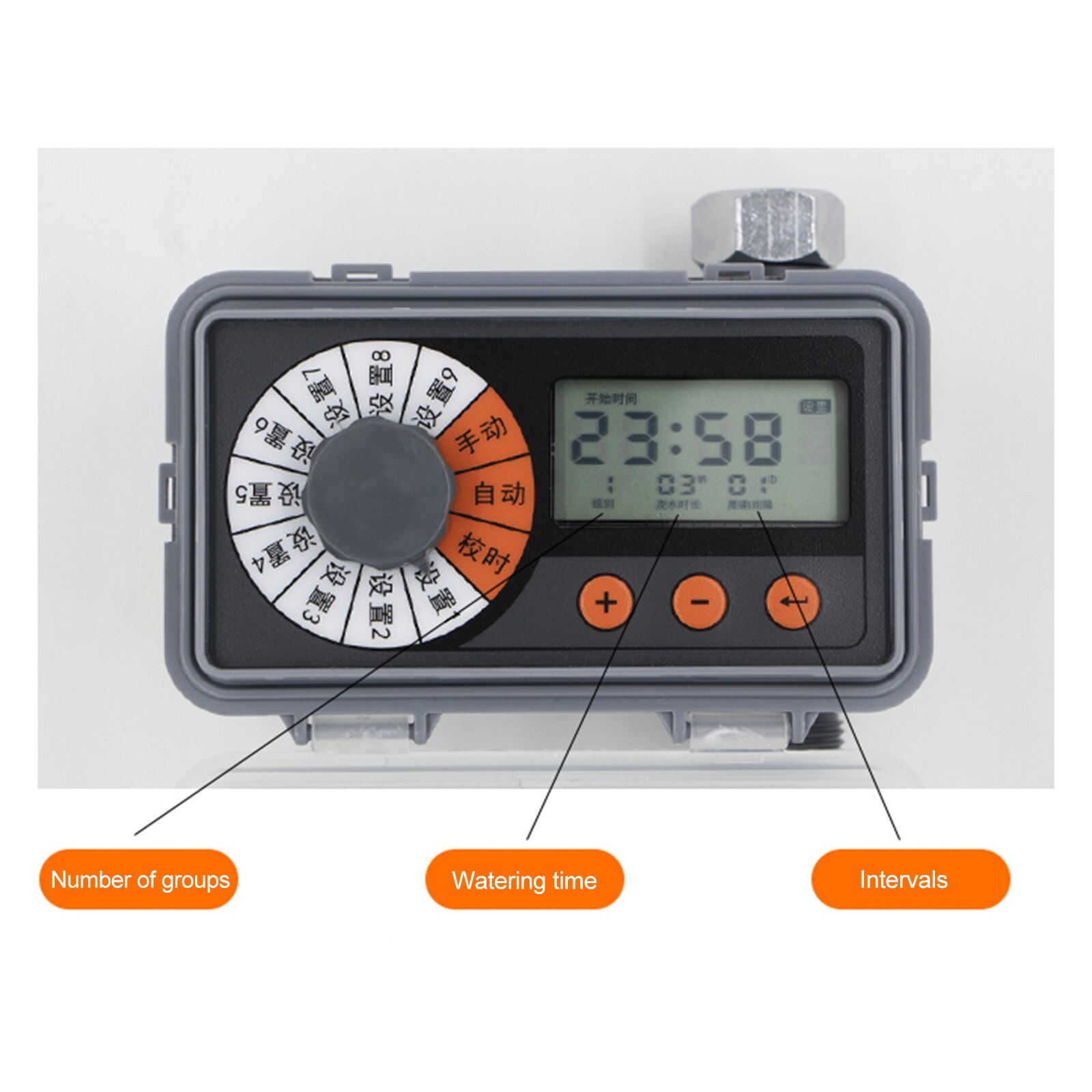 On/Off Water Faucet Hose Timer Irrigation System Controller Digital Water Timer Programmable Outdoor Single Outlet Auto Tools