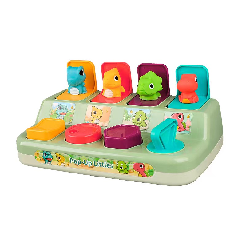 Interactive Activity Pop Up Toy for Babies Cause and Effect Toy Baby Development Games Montessori Educational Learning Toys: Red