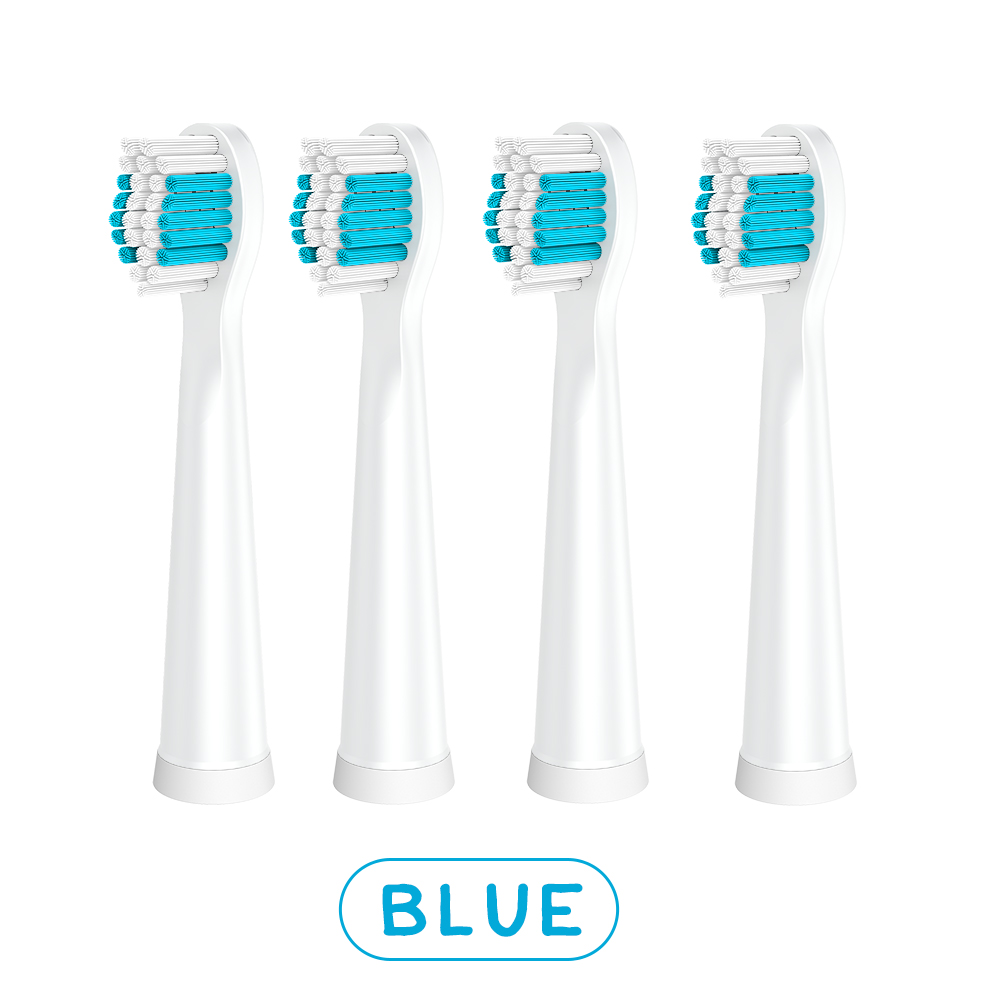 Electric Toothbrush head for 0601020 Soft hair brush head Detachable Replacement tooth brush head: 4pcs blue
