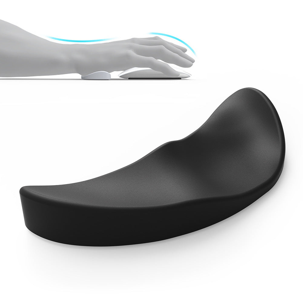 Ergonomisches Mauspad für die linke/rechte Hand, Handgelenkpolster, Silikongel, rutschfest, optimale Handgelenkauflage, Stützmatte für Büro, Gaming, PC