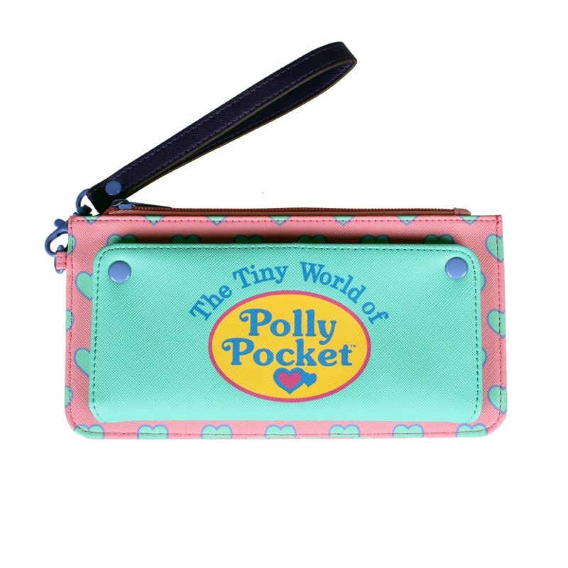 Kawaii Fold Long Wallet Women's Cute Card Holder Cartoon Pattern Coin Purse With Zipper Pocket