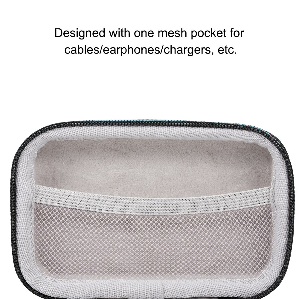 Estuche de transporte portátil EVA a prueba de golpes Disco Duro Cables cargador organizador para SSD resistente a impactos Disco Duro almacenamiento bolsa
