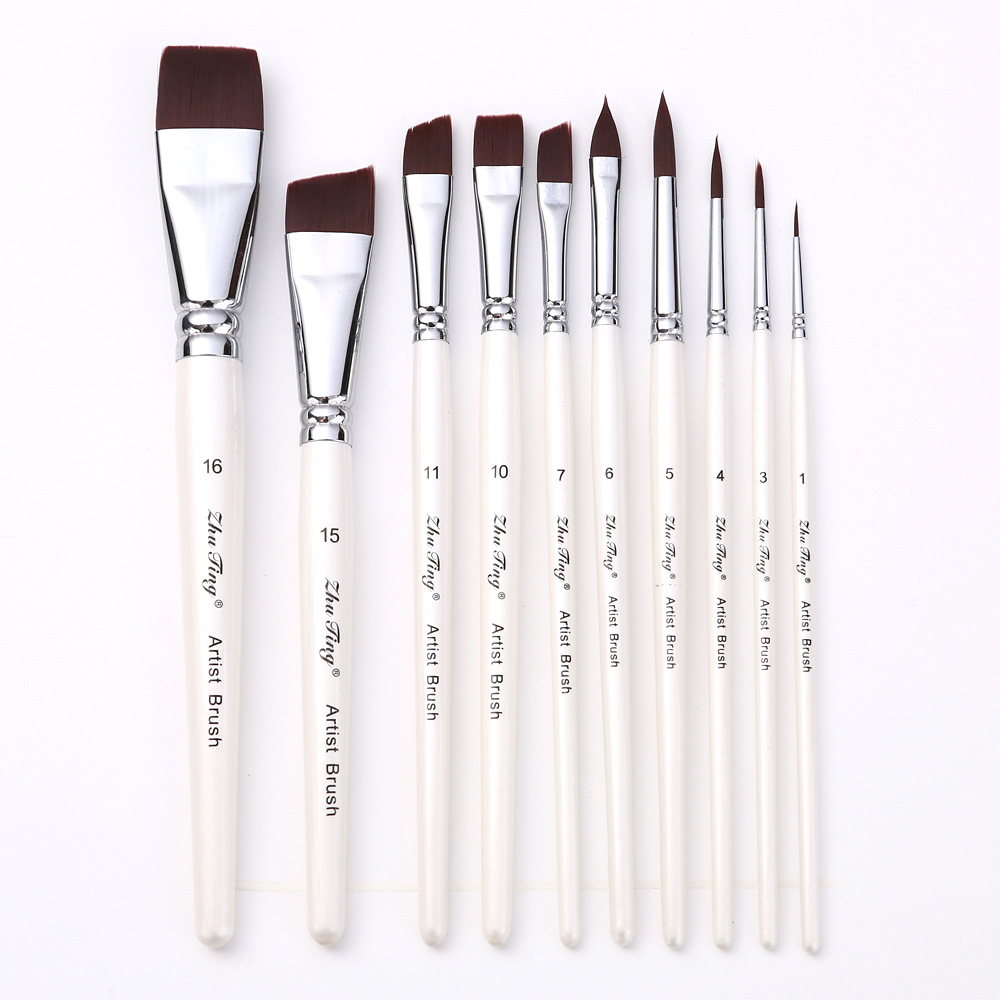 Malingsbørste multistørrelse skjønnhetssminkeverktøy ansiktsmaling verktøy festival karneval spesiell sminke: Grå