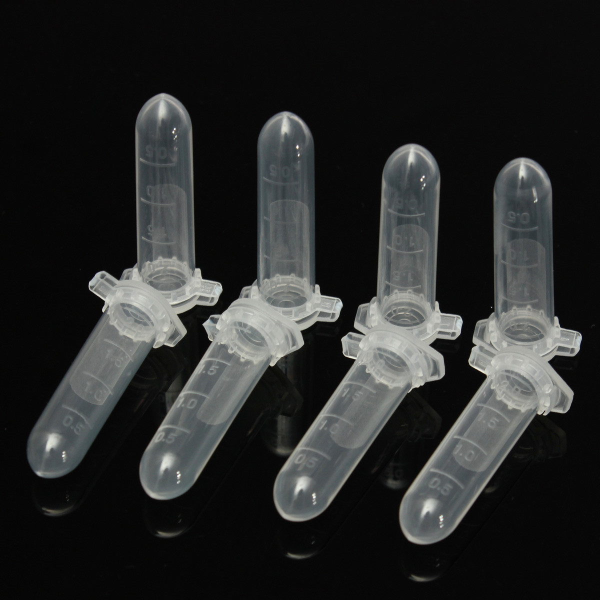 Recipiente para viales de plástico transparente, 2ML, tapón a presión, tubo de Micro centrífuga, tubo de prueba, Vial para muestras de laboratorio, suministros de muestras