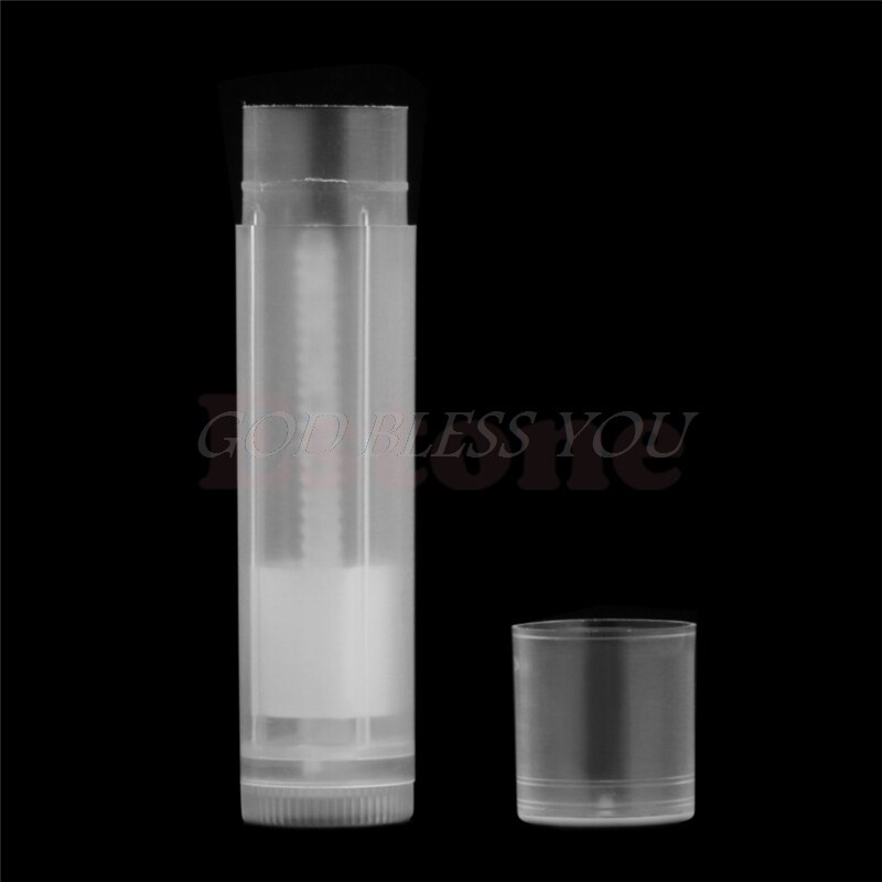 20Pcs Empty Clear Lip Balm Tubes Containers Transparent Lipstick