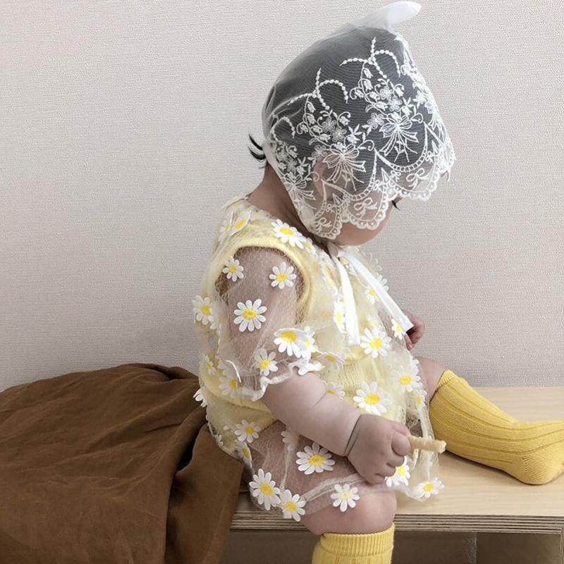 0-24m flicka kläder spets blommiga solskydd kläder tunna andas luftkonditionering barn jacka kappa soldräkt