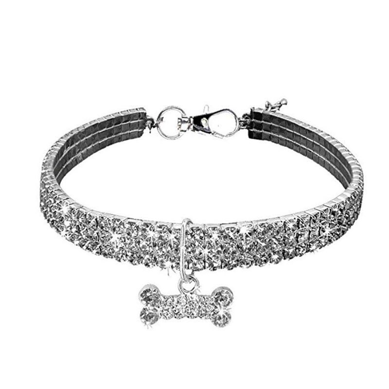 Collier ajustable en strass brillant pour chien, bijoux en cristal, Chihuahua, tendance 2022