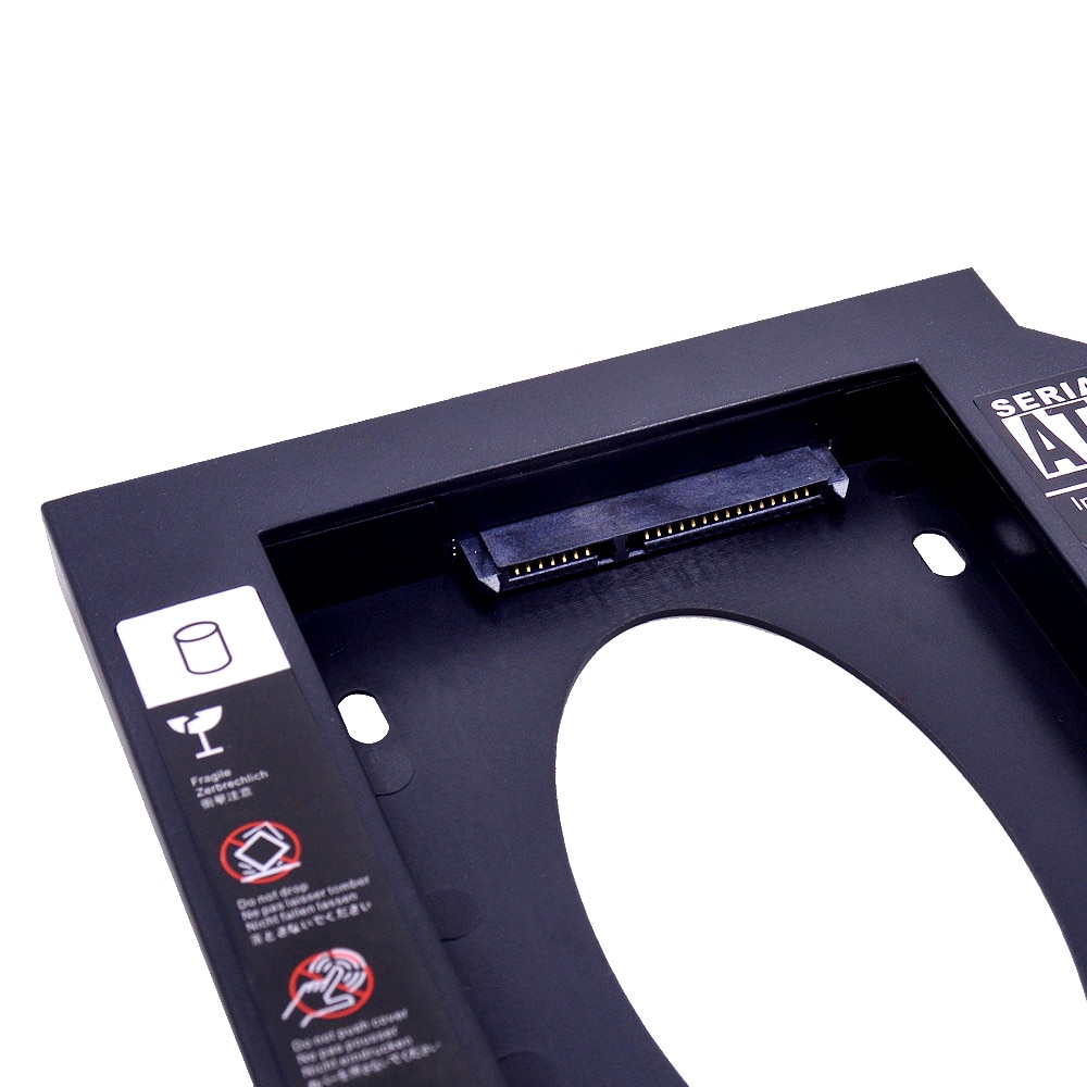 CHIPAL Plastic Material Universal 2nd HDD Caddy 12.7 mm SATA 3.0 for 2.5&quot; SSD HDD Case Enclosure for Notebook ODD DVD/CD-ROM