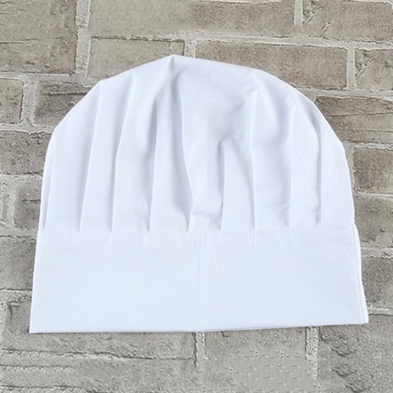 neue Erwachsene Männer Frauen Elastische Weiß Chef Hut Baker BBQ Küche Unisex Kochen Hut Kostüm Cap # H913