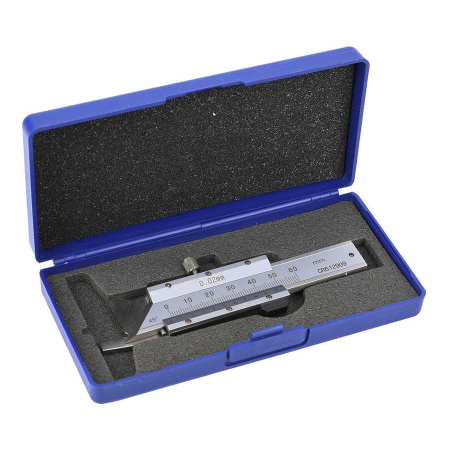 1PC Chamfer Gage Ruler Chamfered Vernier Caliper Stainless Steel Caliper 0-50mm