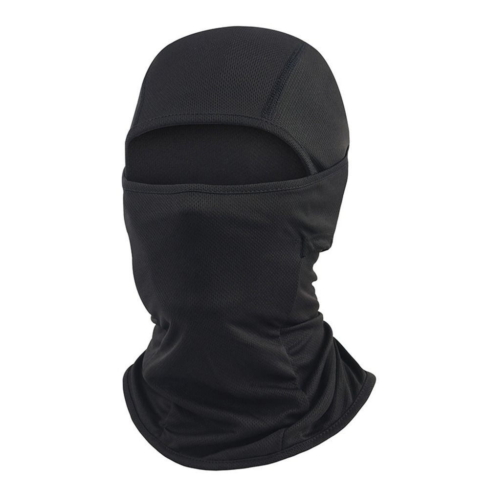 Caps Cycling Balaclava Full Face Ski Cover Bicycle Hat Windproof Breathable Anti-UV Motocross Motorcycle Helmet Liner Hats: WHITE