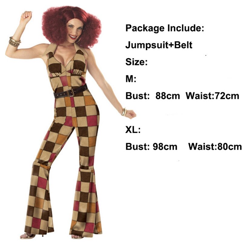 Retro 60s 70s Hippie Cosplay Carnival Halloween Costume for Men Women Fancy Disguise Clothing Party Fringed Native Night Club: Women Suit 3 / XL