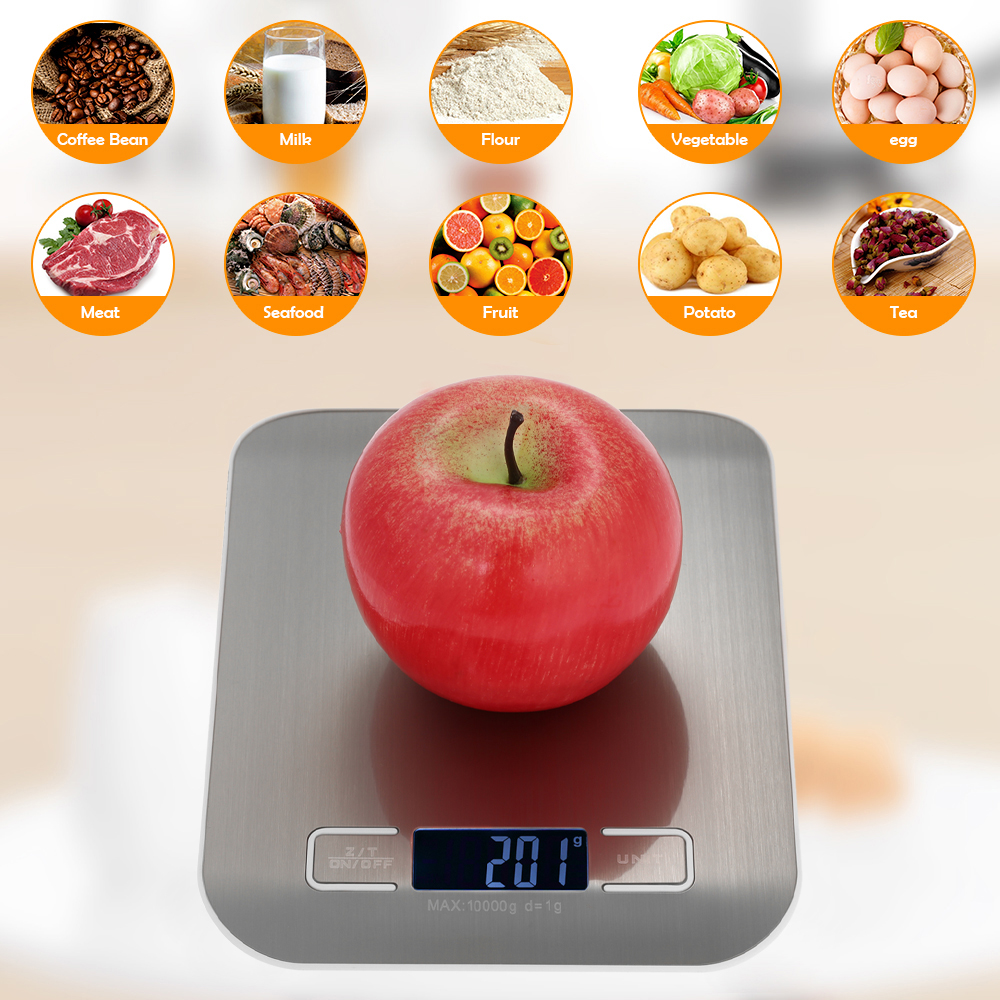 5/10kg-1g Accurate Electric Kitchen Scale High Accurate Kitchen Scale Mini Electronic Scale Portable For Food Fruits Weighing