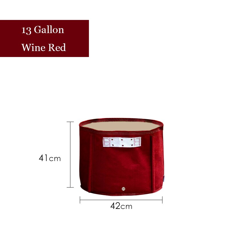 Maceta de tela gruesa para cultivo de plantas, maceta de tela para cultivo de plantas, 4/13 galones: 13 Gallon