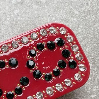 Roze Pailletten Bling Bling Leuke Haar Clip Zoete Preppy Kawayi Harajuku Stijlvolle Mode Haar Clips Belettering: Rood