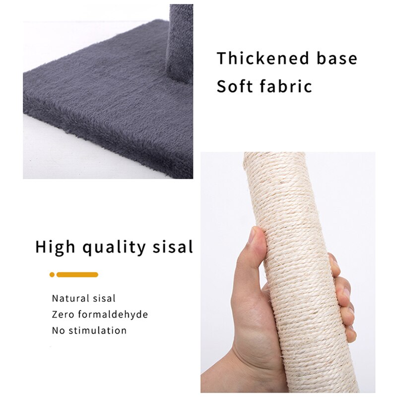 Cat Scratching Post Pet Interactive Toys Cat Climbing Frame for Cat Kitten Sisal Scratch Pole Cat Jumping Scratcher Pet Supplies