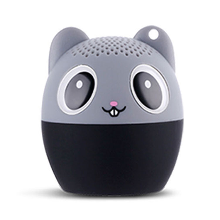 BM6DE Auto Mini Bluetooth Dier Kleine Luidspreker Draadloze Draagbare Muziek Subwoofer Kolom Bass Stereo Speler Luidspreker Kerstmis: GRIJS