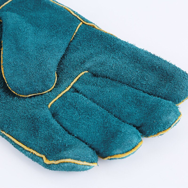 Neue Anti-biss Sicherheit Biss Handschuhe Für Fangen Hund Katze Reptil Ebene Ultra Lange Leder GrüNe Haustiere Greifen Beißen schutz Handschuh