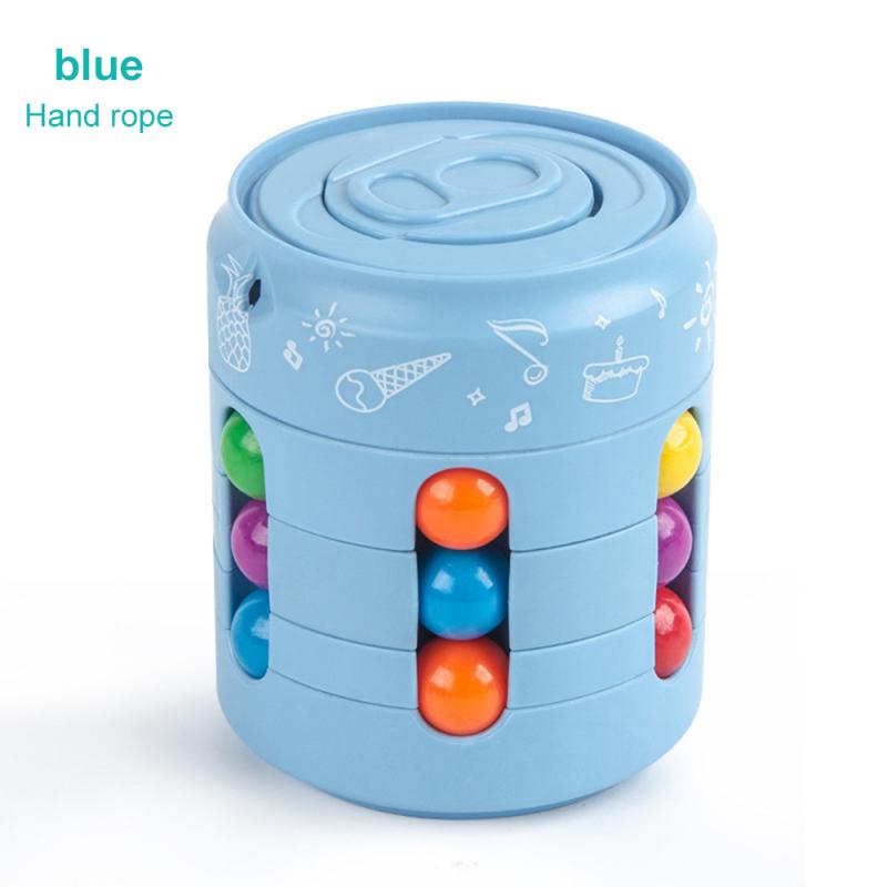 Anti-stress-Cube Rotierenden Spielzeug kinder Finger Gyro Magische Disk Stress Relief Sensorischen Spielzeug eltern-kind-Spielzeug Kreative: B blue