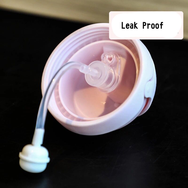 Biberons pour bébé, gobelet d&#39;alimentation avec boule de gravité en paille, gros calibre, pour enfants, pour boire du lait et de l&#39;eau, bouteille à double usage