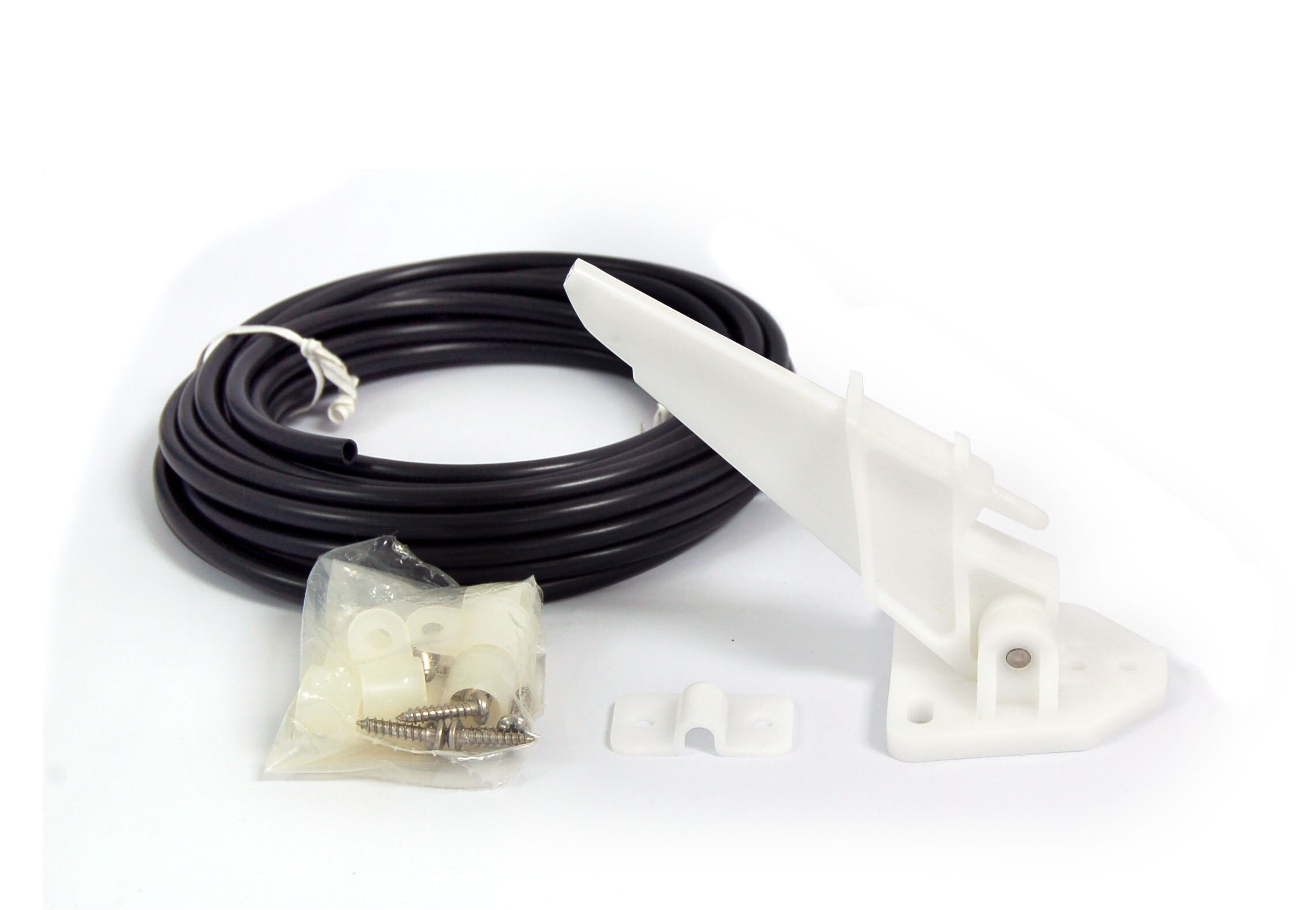 Marine Pitot Tube Kit For The Pressure Speedometer 20FT (6m) PVC Tubing with Clam Shell Clamps and Stainless Steel Screws: Default Title