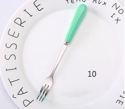 Klein roestvrijstalen bestek, fruitvork, voorgerecht, snack, dessertvork, keuken voor feestjes, fruitprikker, gadget: 10