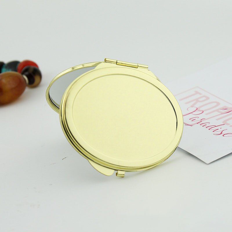 Espejo de bolsillo con aumento para cosméticos, espejo de maquillaje redondo compacto para bolso, bolsa de viaje, hogar y oficina, 1 unidad