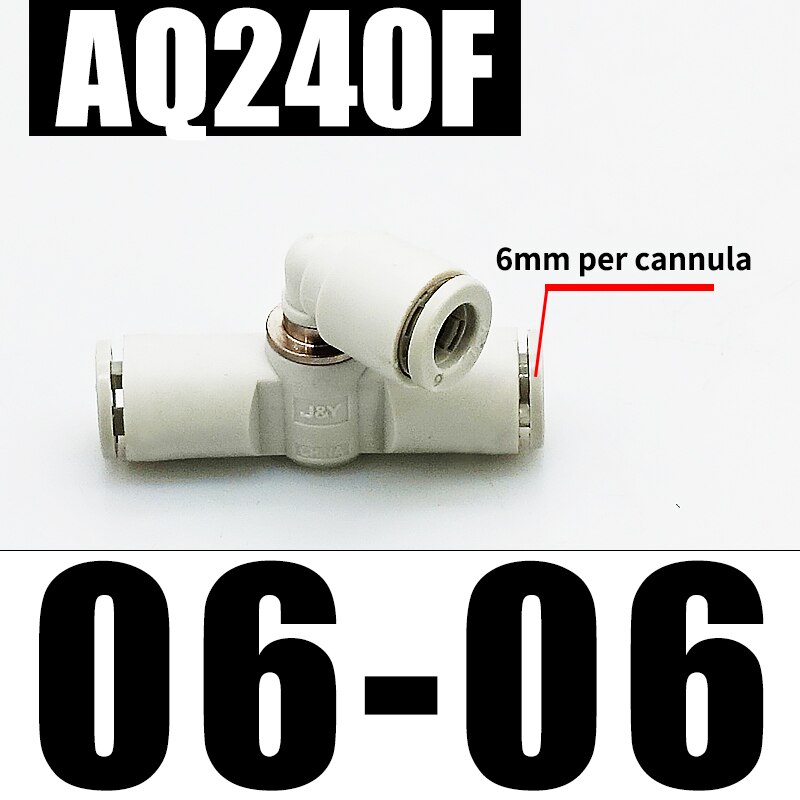 Pneumatische Quick Uitlaatklep AQ240F-04-00 04-04 Ingebouwde Uitlaat AQ340F-06-00 06-06: Black