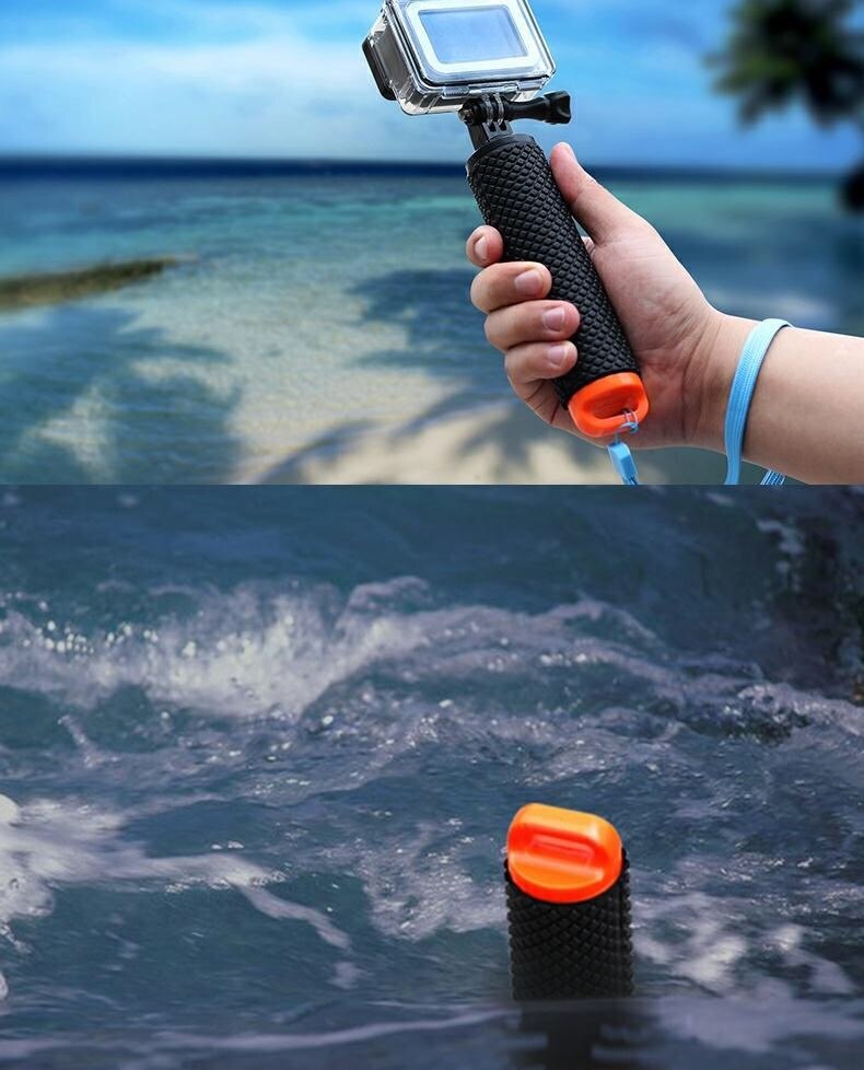 Flytande handtag handtagsfäste flyttillbehör för go pro floaty gopro hero 9 8 7 6 yi 4k eken sjcam osmo actionkamera