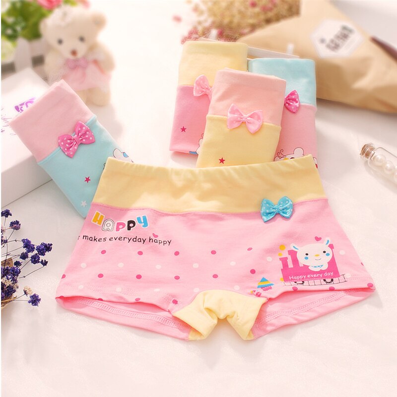 6 Pz/lotto Bambini Mutandine E Boxer Girls 'Slip Bambini Del Cotone Morbido Biancheria Intima Sveglia Del Fumetto Mutande per le Giovani Ragazze Confortevole Mutandine E Boxer: 10