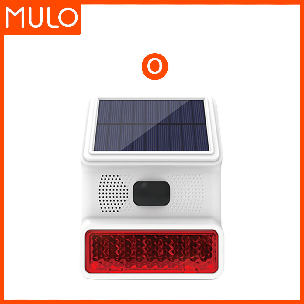 Upgraded Wireless Solar Outdoor Alarm 433MHz With LED Flash as Outdoor Waterproof Alarm for Home Garage Carport Alarm System: green