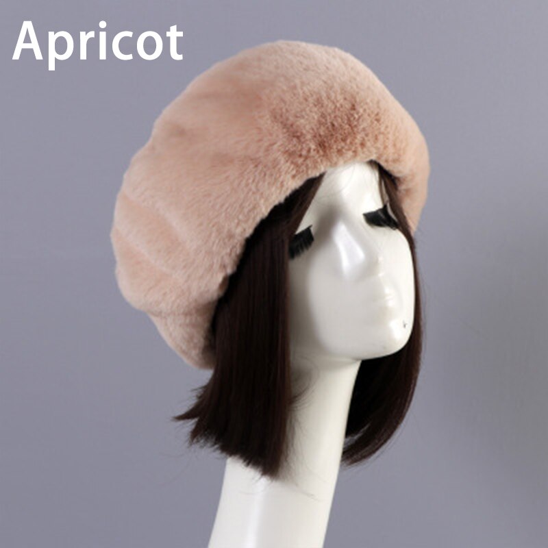 Vrouwen Hoeden Lady Russische Dikke Pluizige Imitatie Vossenbont Hoed Hoofdband Winter Earwarmer Ski Hoed Vrouwelijke Hoeden Voor Herfst Winter: I