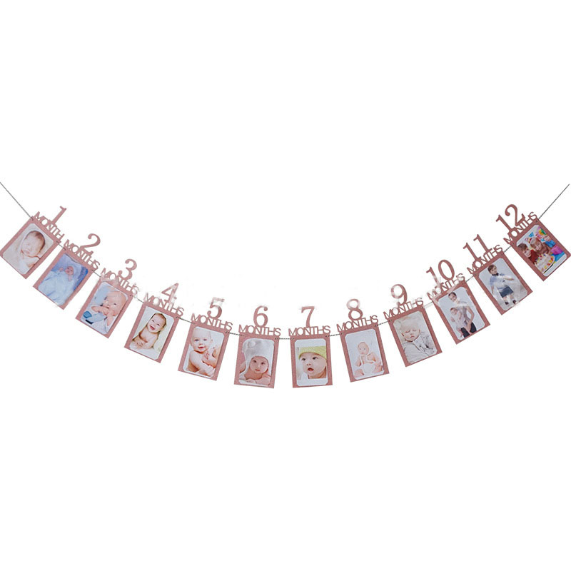 Pink One Birthday Crown Baby One Year Old Birthday Cheer First Birthday Rose Baby 1st Happy Birthday Party Decor Kids Girl Balon: Emerald