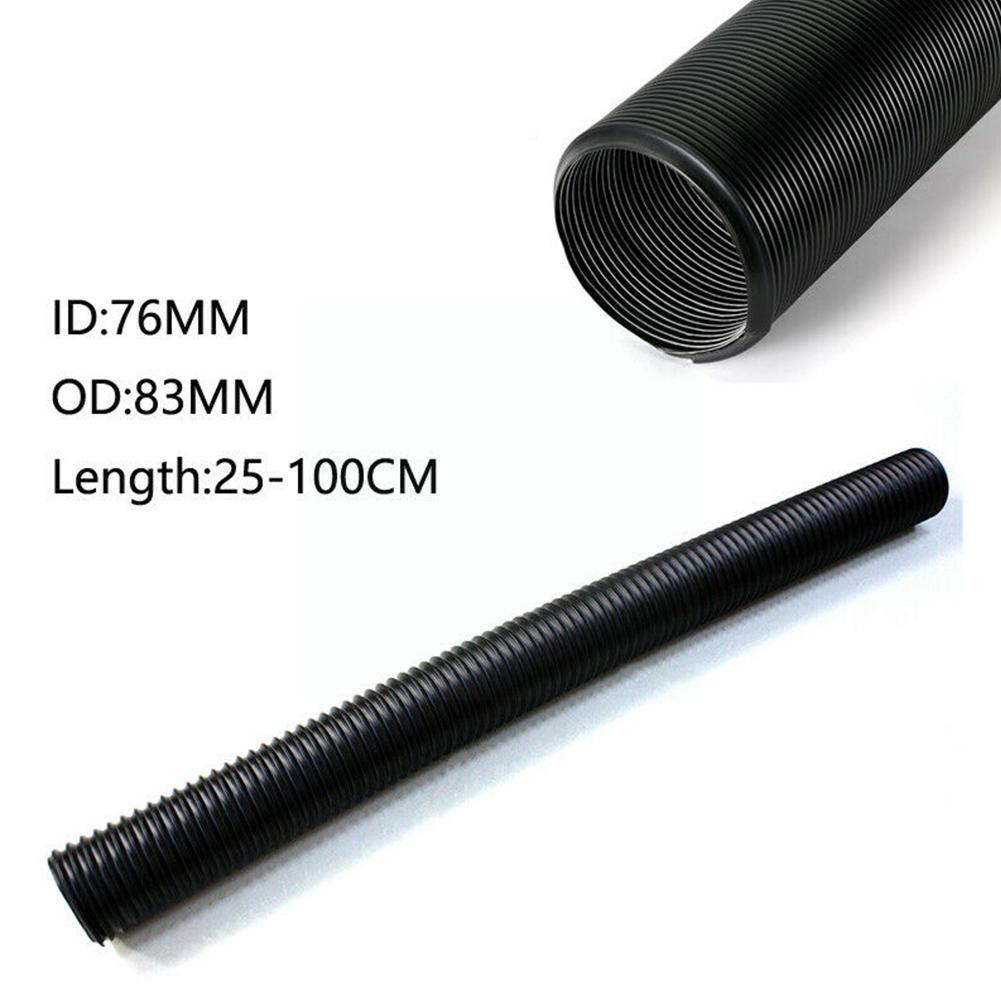 Car Cold Air Intake Tube Kit 3inch Flexible Air Inlet Od83mm System Length 25-100cm Pipe Duct Pvc Id76mm D5y2