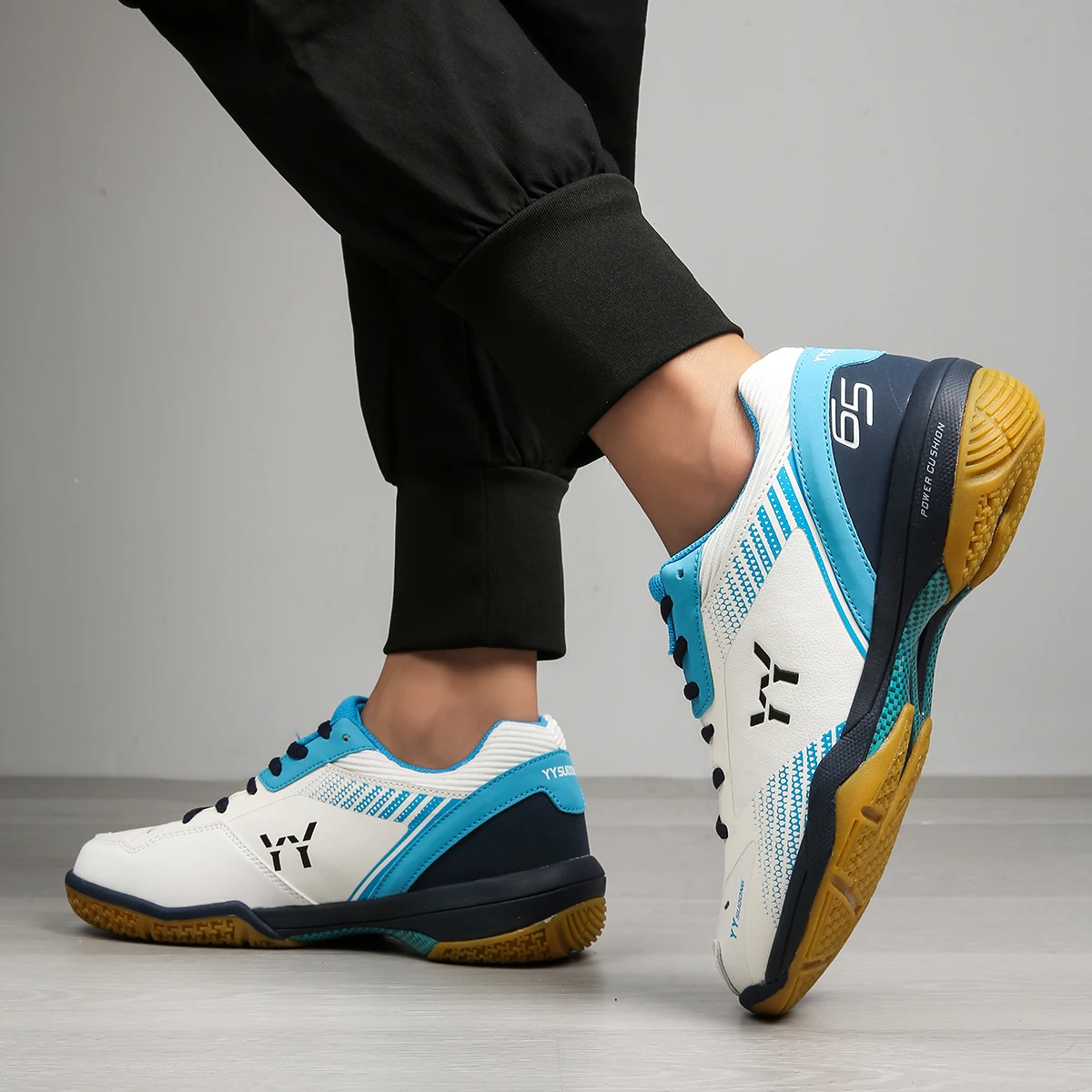 Männer Badminton Schuhe Wettbewerb Tragen Beständig Tischtennis Schuhe Ausbildung Turnschuhe Männlichen Original Volleyball Schuhe: tief Violett / 42