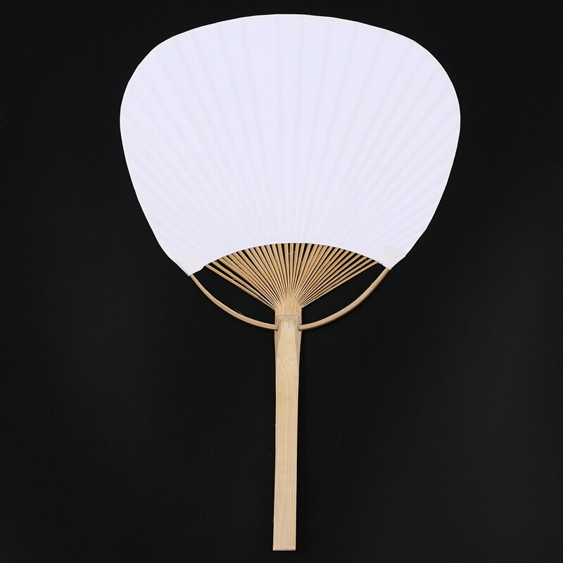 30 pcs/lot wedding White Paddle Fan for wedding decoration