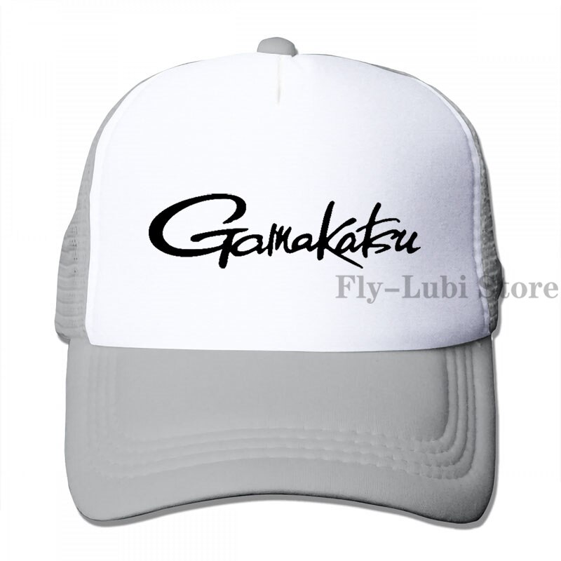 Gamakatsu Fishing Rods Baseball cap men women Trucker Hats adjustable cap: 3-Gray