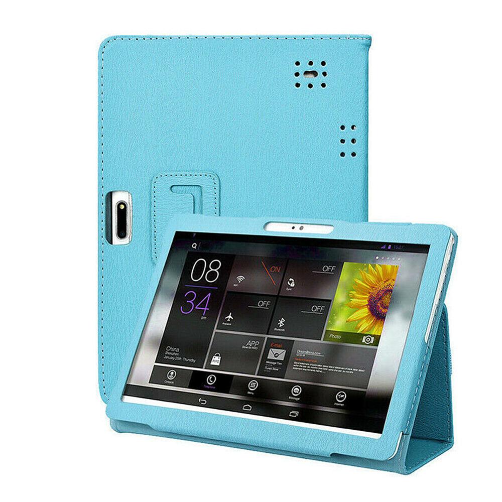 Universele Bescherming Cover Leather Case Voor 10 10.1 Inch Android Tablet Pc Opvouwbare Tablet Gevallen Beschermhoes: Blauw