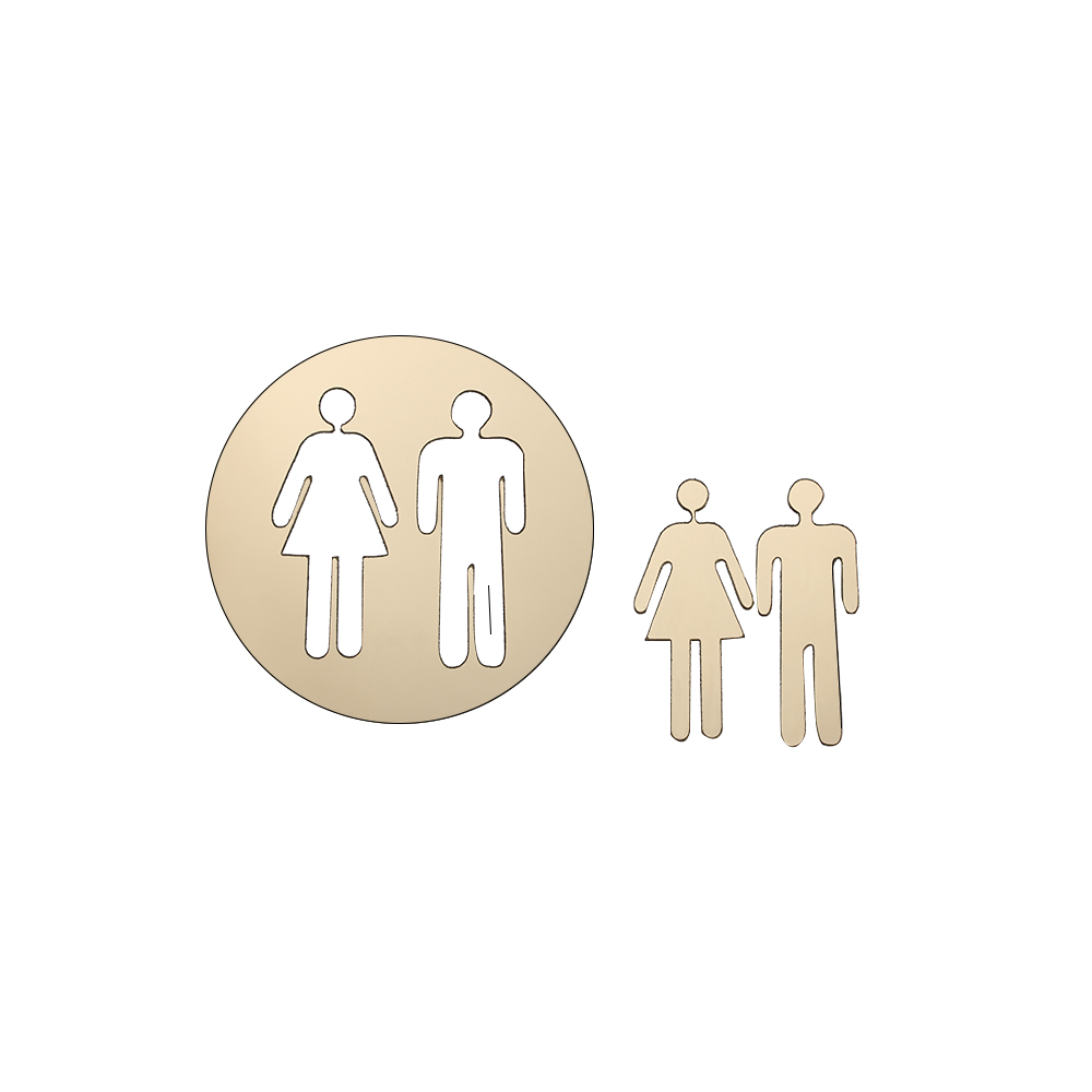 1Set WC Toilet Entrance Sign Door Stickers For Public Place Home Decoration DIY Funny Vinyl Mural Art Pattern Wall Deca: Type     15