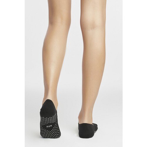 Pni – chaussettes de ballerine noires à paillettes actives, élégantes, respirantes, en coton, pour femmes