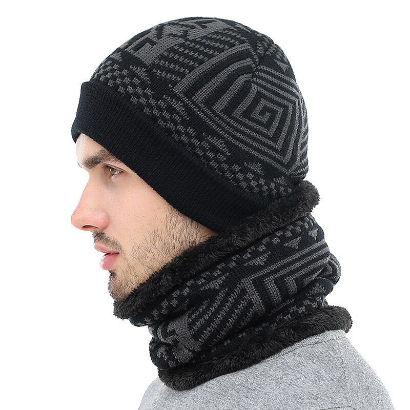 AETRUE Skullies Beanies Winter Knitted Hat Beanie Scarf Men Winter Hats For Men Women Caps Gorras Bonnet Mask Brand Hats