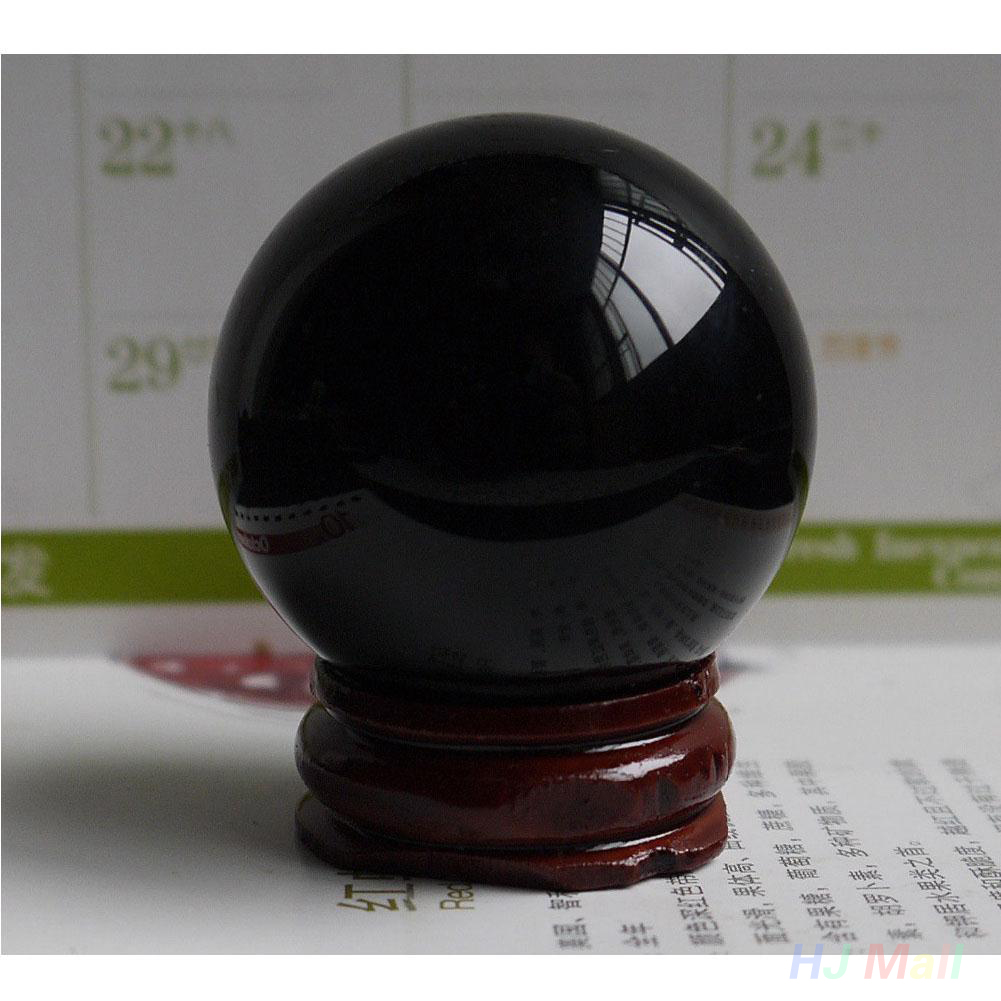 Stand Crystal Bal Obsidiaan Kantoor Home Decor Healing Zwart Woonkamer Creatieve Slaapkamer Bol voor Feng Shui voor Natuurlijke