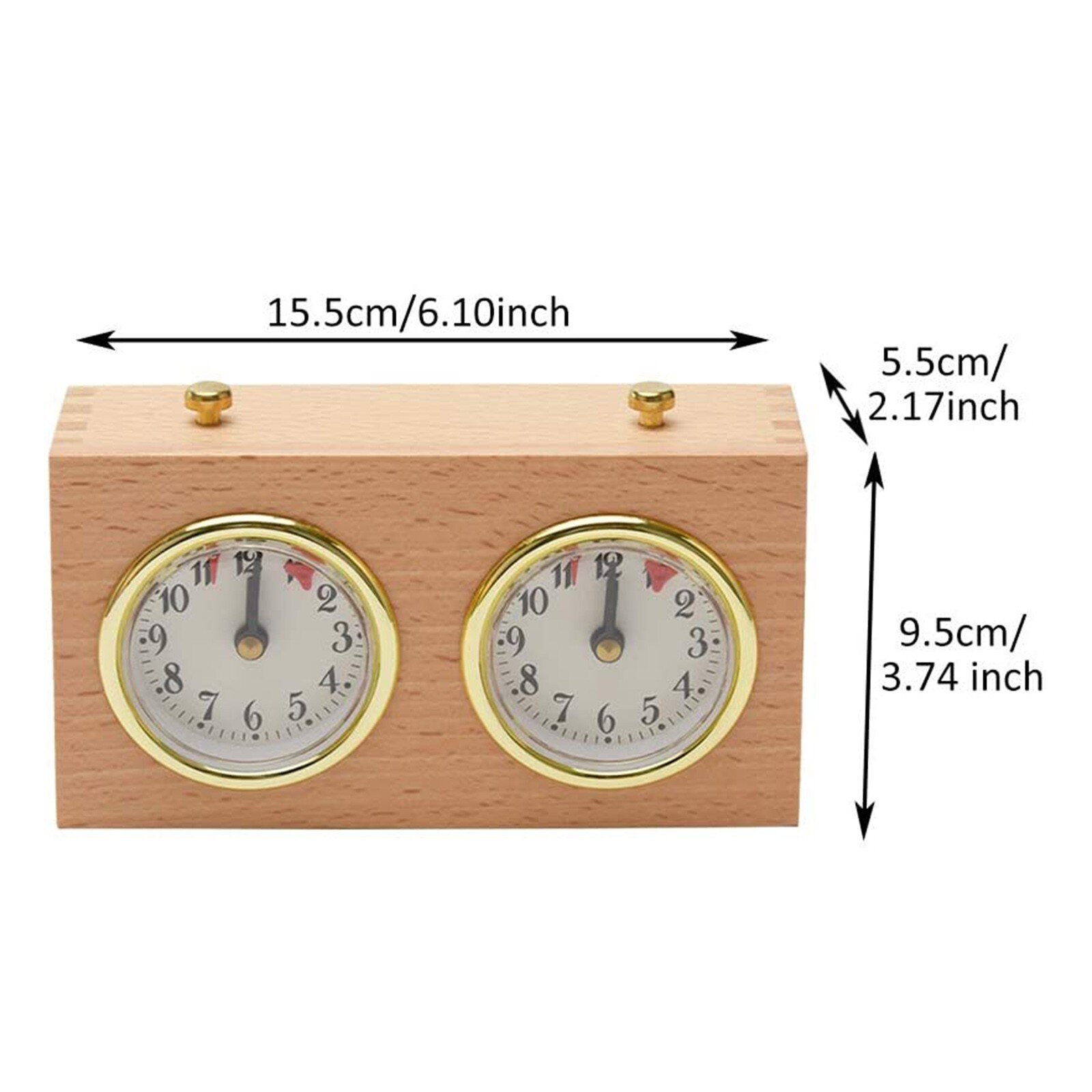 retro Analog Schachuhr Timer - Wind-hoch Mechanische Schach Uhr Keine Batterie Benötigt # T2G