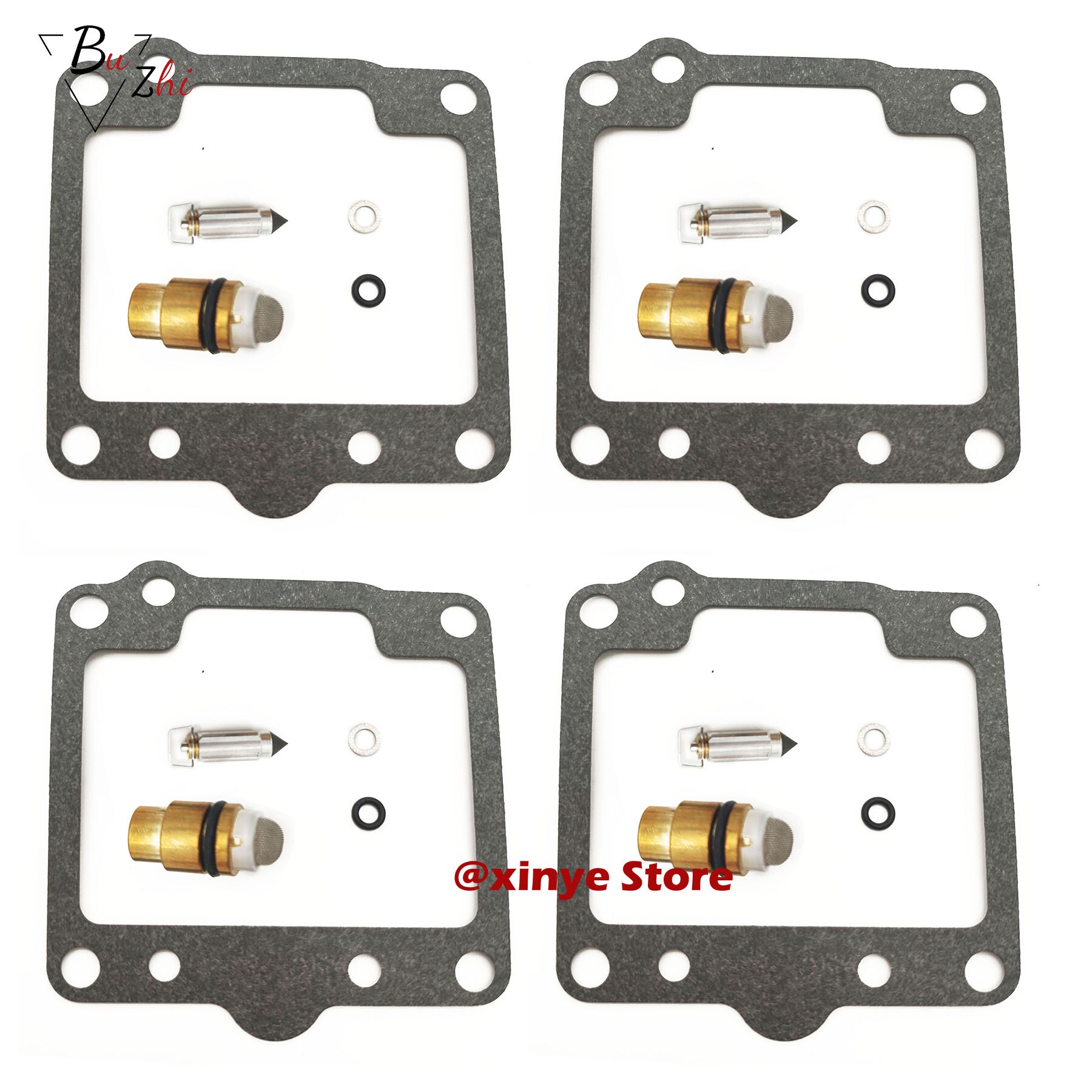Carburetor repair kit floating needle gasket for yamaha XS400 1980-1982 XS 400 XS 400 SR250SE 3Y8 3TH5 SR 250 SR250 SE: 4sets