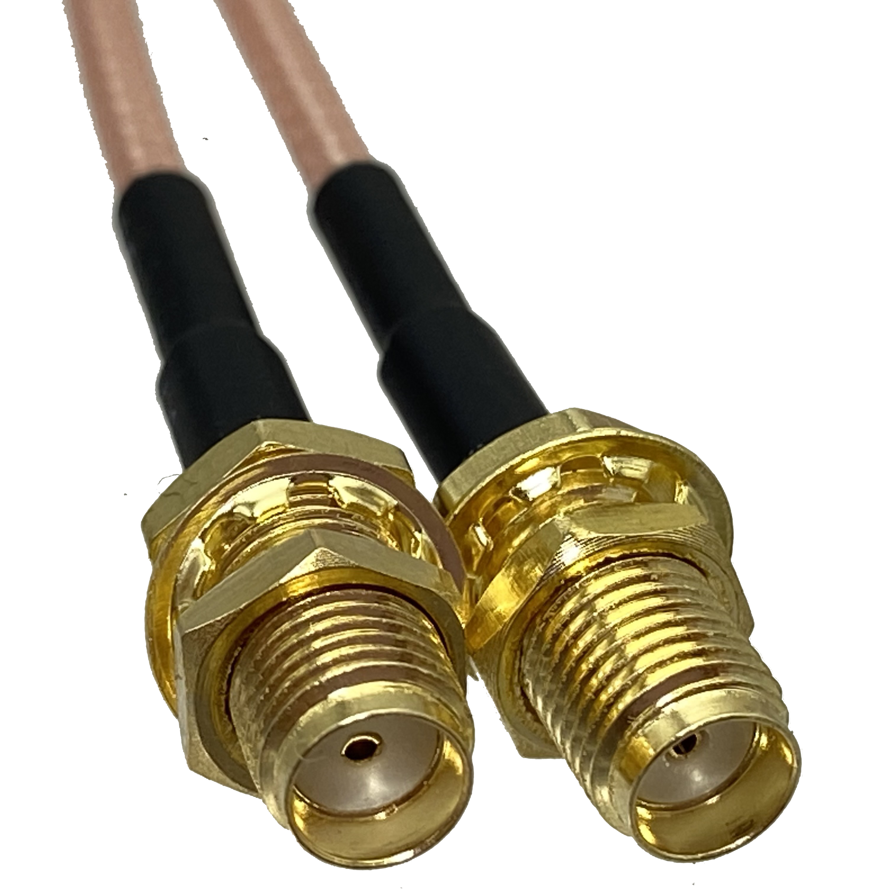 RG316 SMA Male Plug to Dual SMA Female Jack Bulkhead Connector Crimp RF Coaxial Jumper Pigtail Cable For Radio Antenna 4inch~6FT
