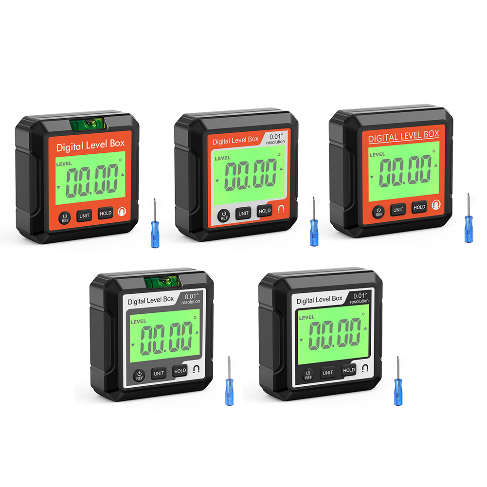4 x 90 graden draagbare digitale inclinometer LCD-achtergrondverlichting digitale gradenboog hellingmeter digitale hoek kopen vanaf een prijs van 11
