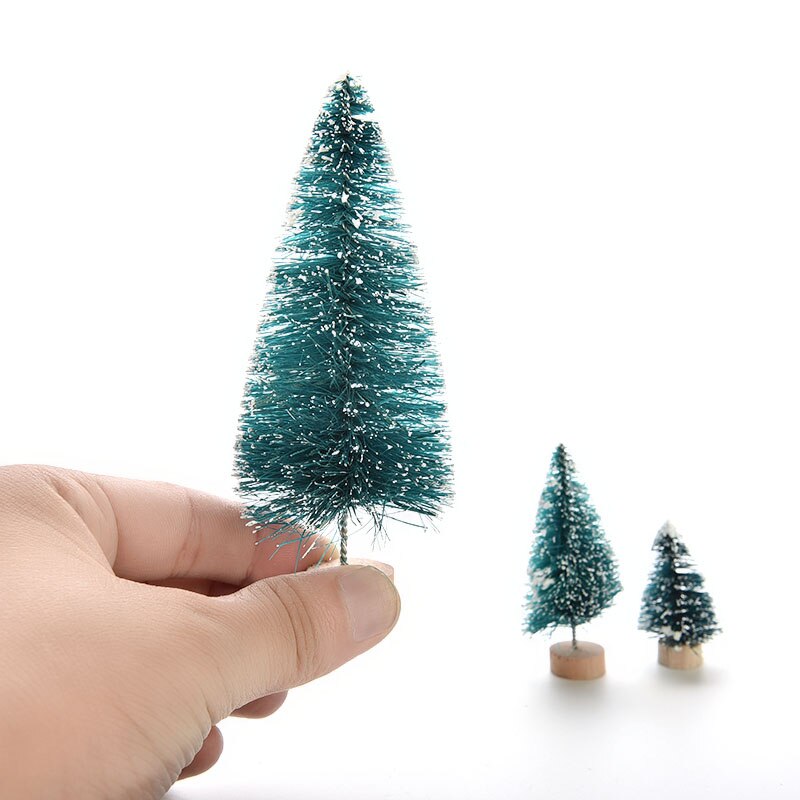 Miniárboles de pino pequeño para decoración del hogar, 1 unidad, 3 tamaños, bricolaje, decoración de navidad, para niños