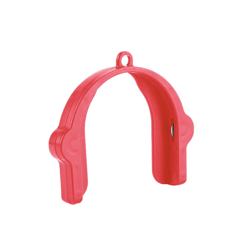 Portable Multifunctional Plastic U-shaped Gripper Manual Beverage Can Jar Opener Cap Lid Beer Bottle Openers Tool Kitchen Gadget: Red
